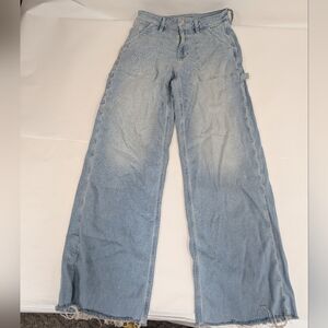Light Blue Wide-Leg Women's Jeans